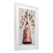Stupell Industries Vintage Christmas Bell Framed Print Under Glass, design by Petal Prints Design